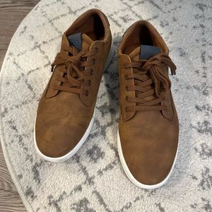 ALDO Brown Leather Dress Sneakers - Men’s Size 7.5